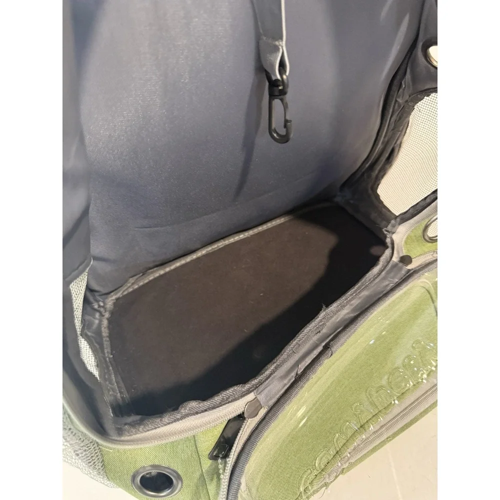 Cawypety Cat Backpack Carrier Space Capsule Clear Bubble Pet Dog Travel Bag Sage